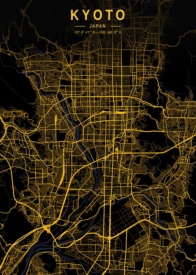 Kyoto Golden City Map
