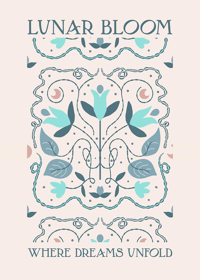 Art Nouveau Lunar Bloom