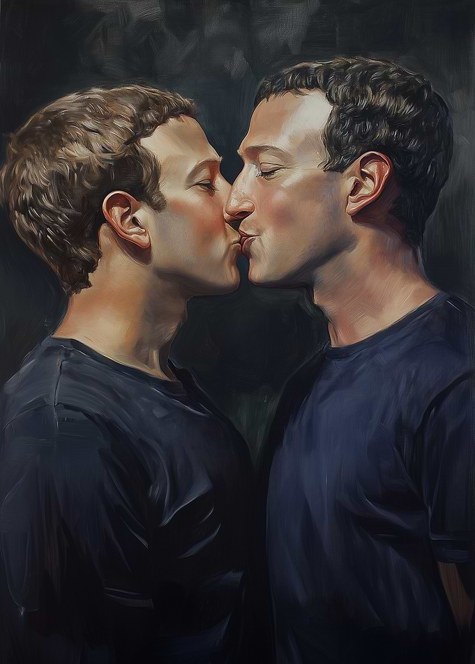 Mark Zuckerberg Kiss