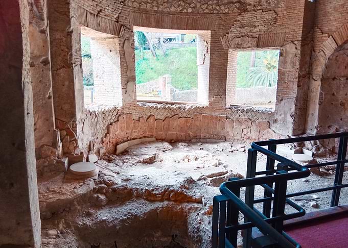 Ancient Roman Ruins Interior