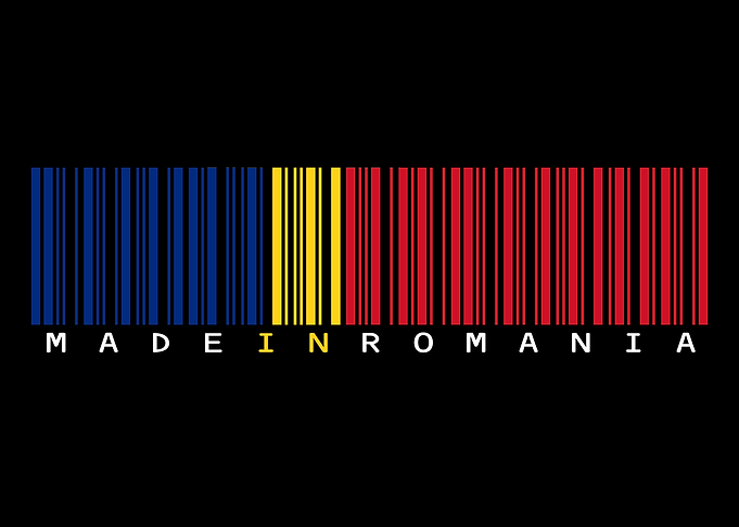 Romania Barcode Design