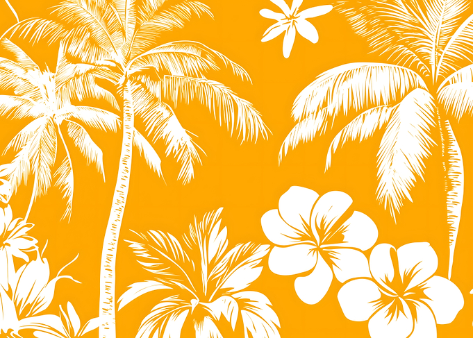 Tropical Palm Tree Pattern