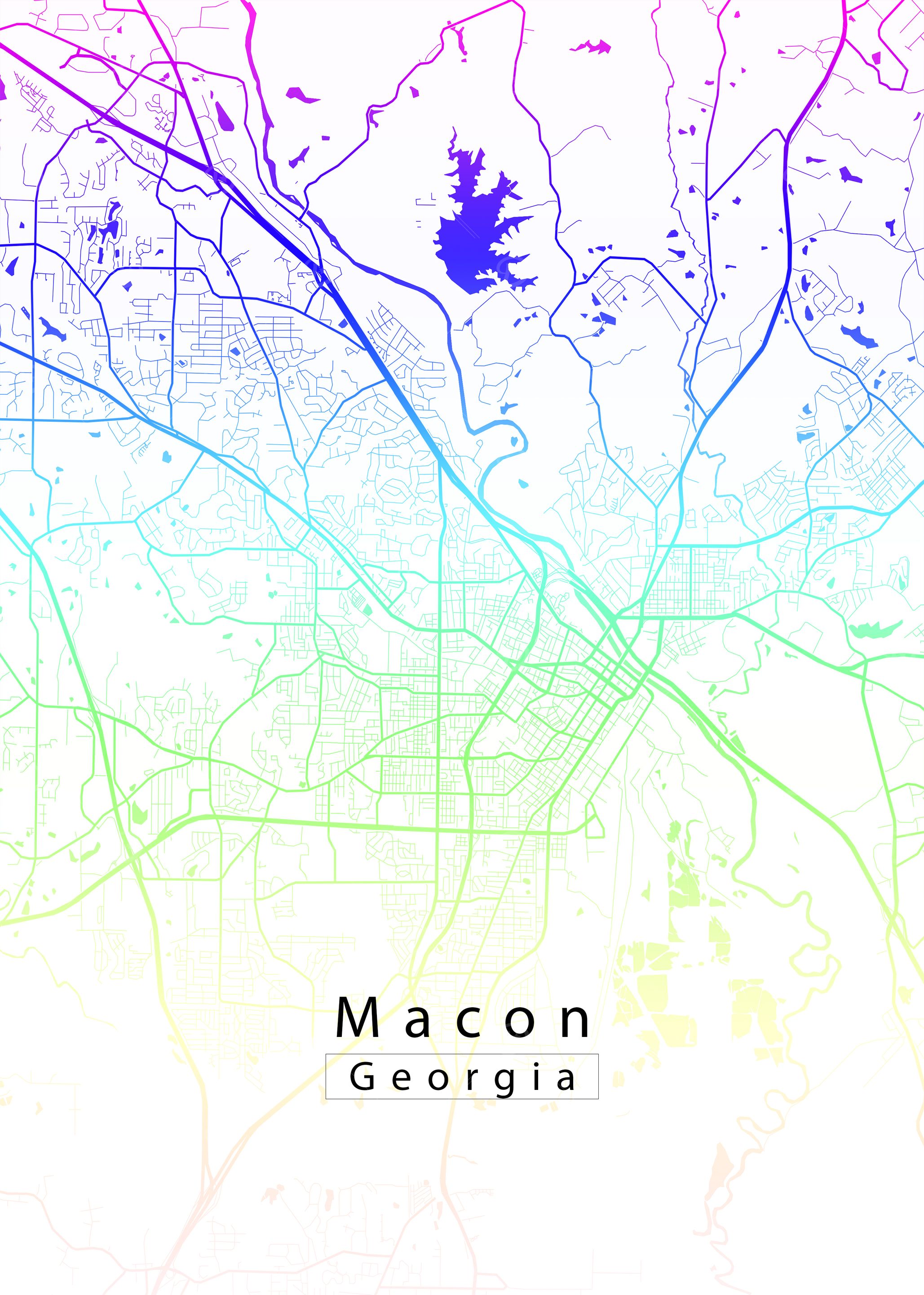 Macon Georgia City Map