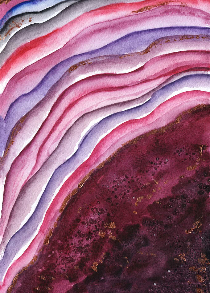Abstract Watercolor Painting