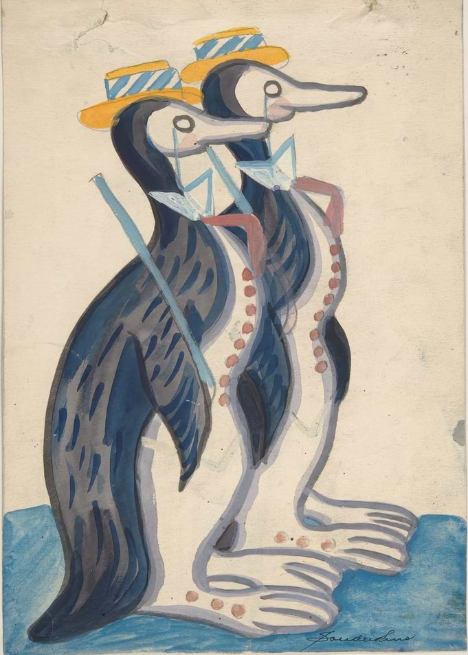 Aristocrat Penguins Painting
