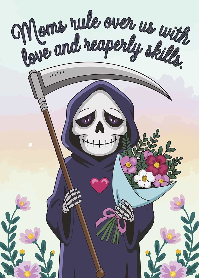 Grim Reaper with Flowers