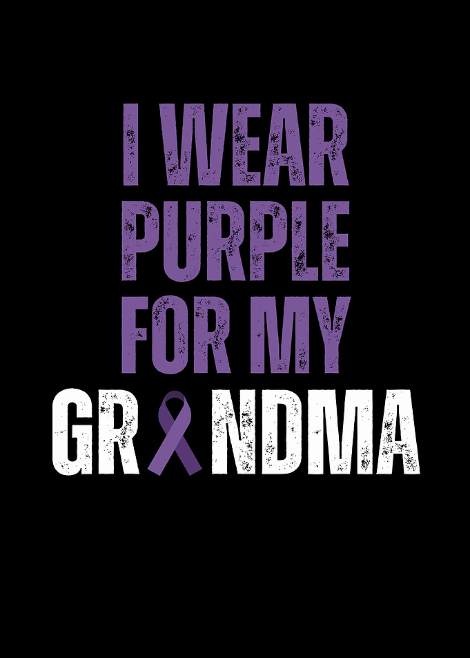 Purple Ribbon Grandma
