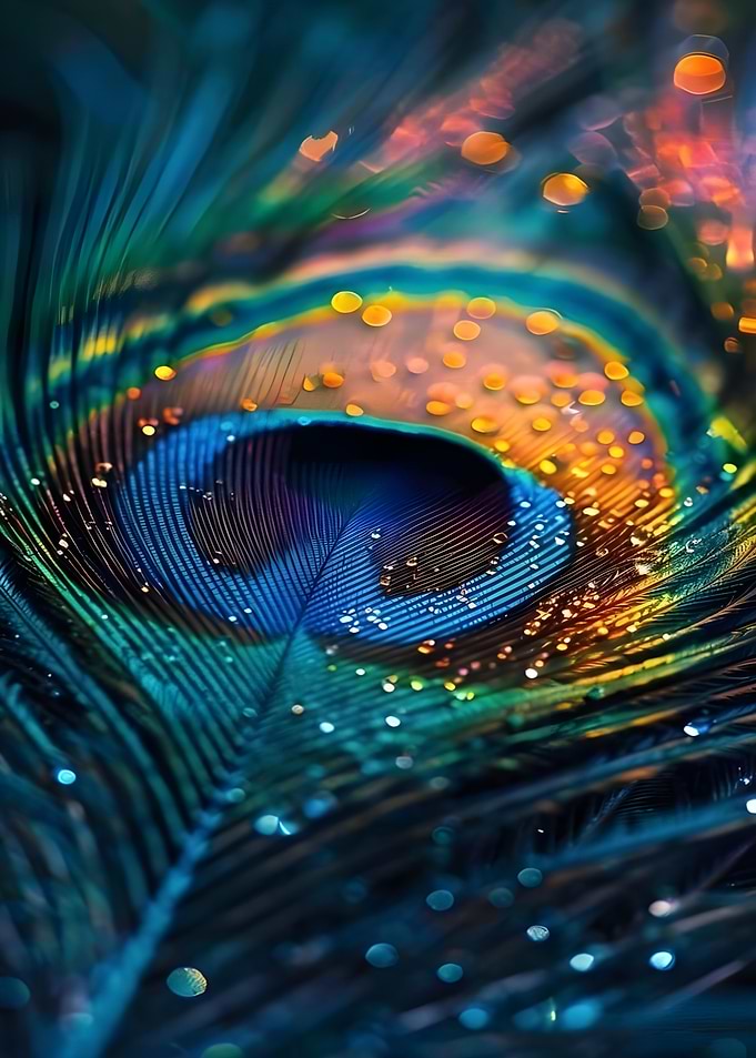 Peacock Feather Macro