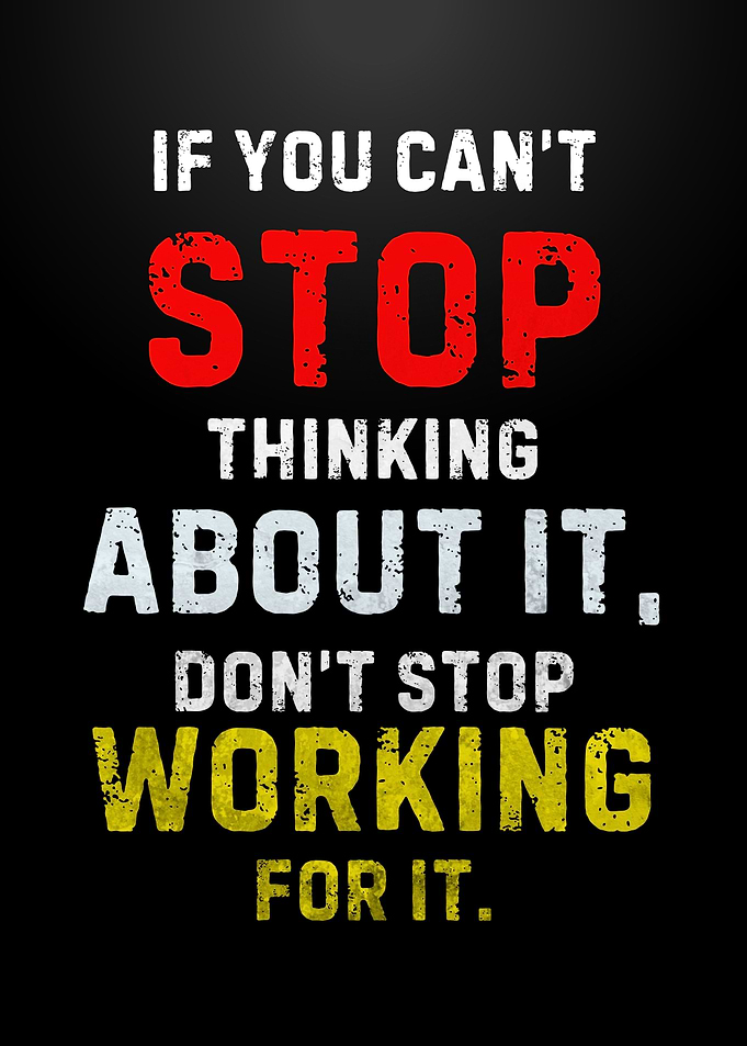 Keep Working Motivational Quote