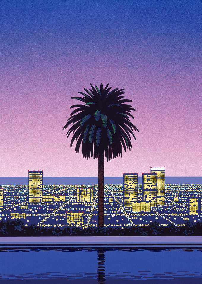 Hiroshi Nagai Palm Tree Cityscape