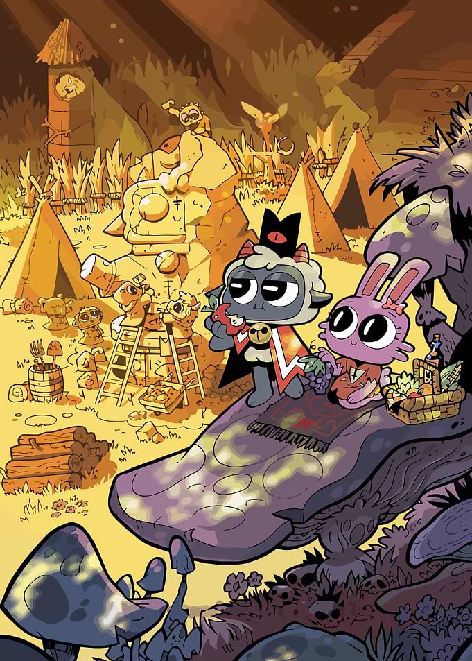 Cartoon Forest Camp