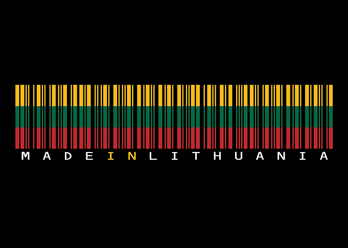 Lithuanian Barcode Flag