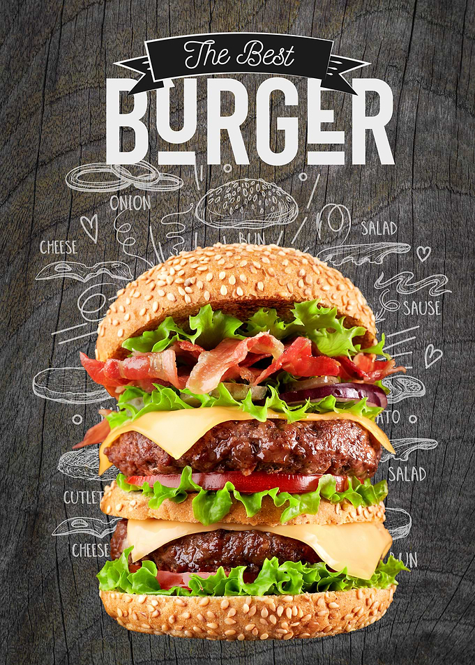 Double Cheeseburger with Bacon