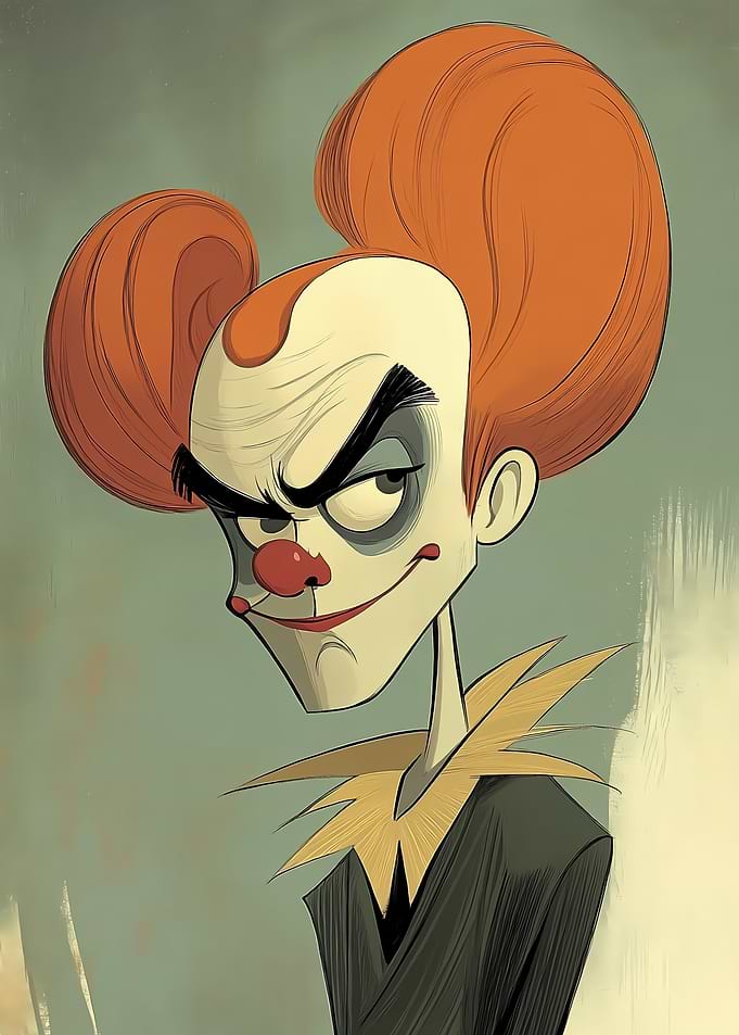 Creepy Clown Illustration