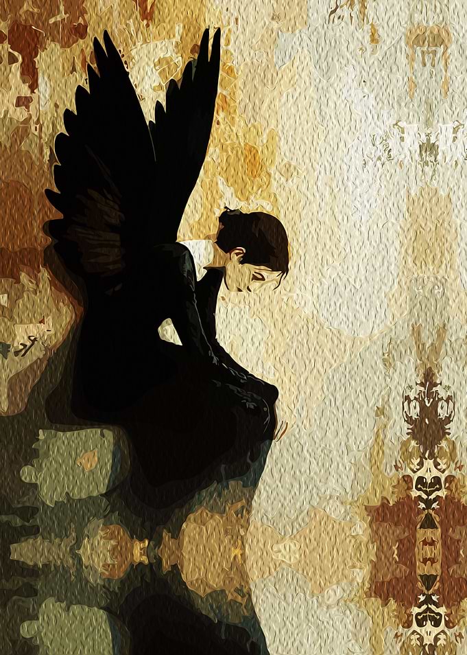 Dark Angel with Wings