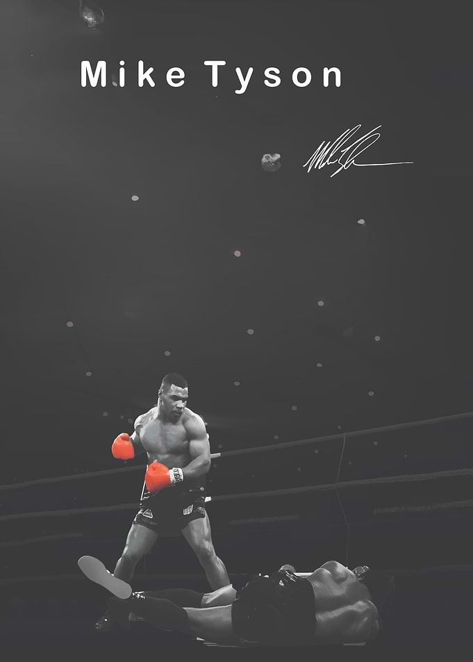 Mike Tyson Boxing Poster