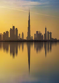 Dubai Skyline at Sunset