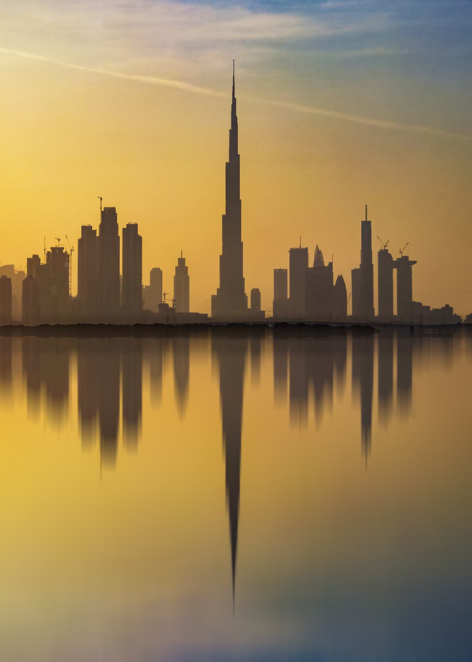 Dubai Skyline at Sunset