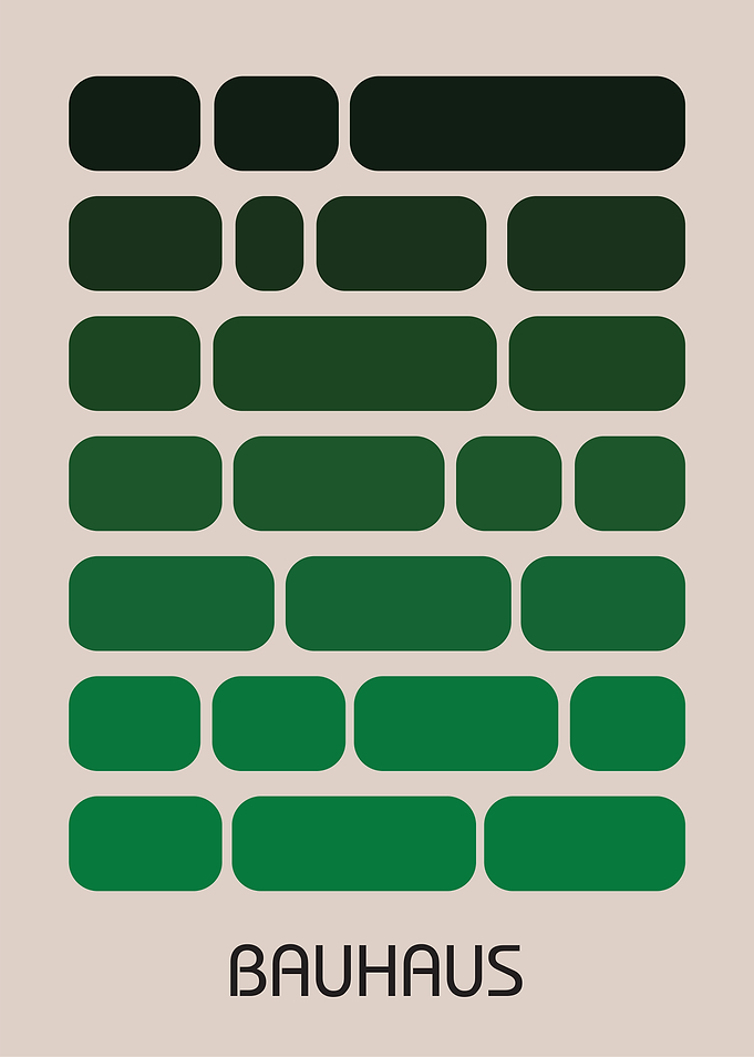 Bauhaus Geometric Art Print