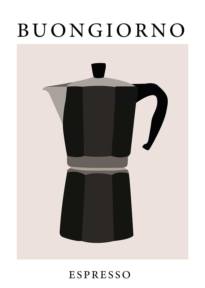Espresso Moka Pot Print