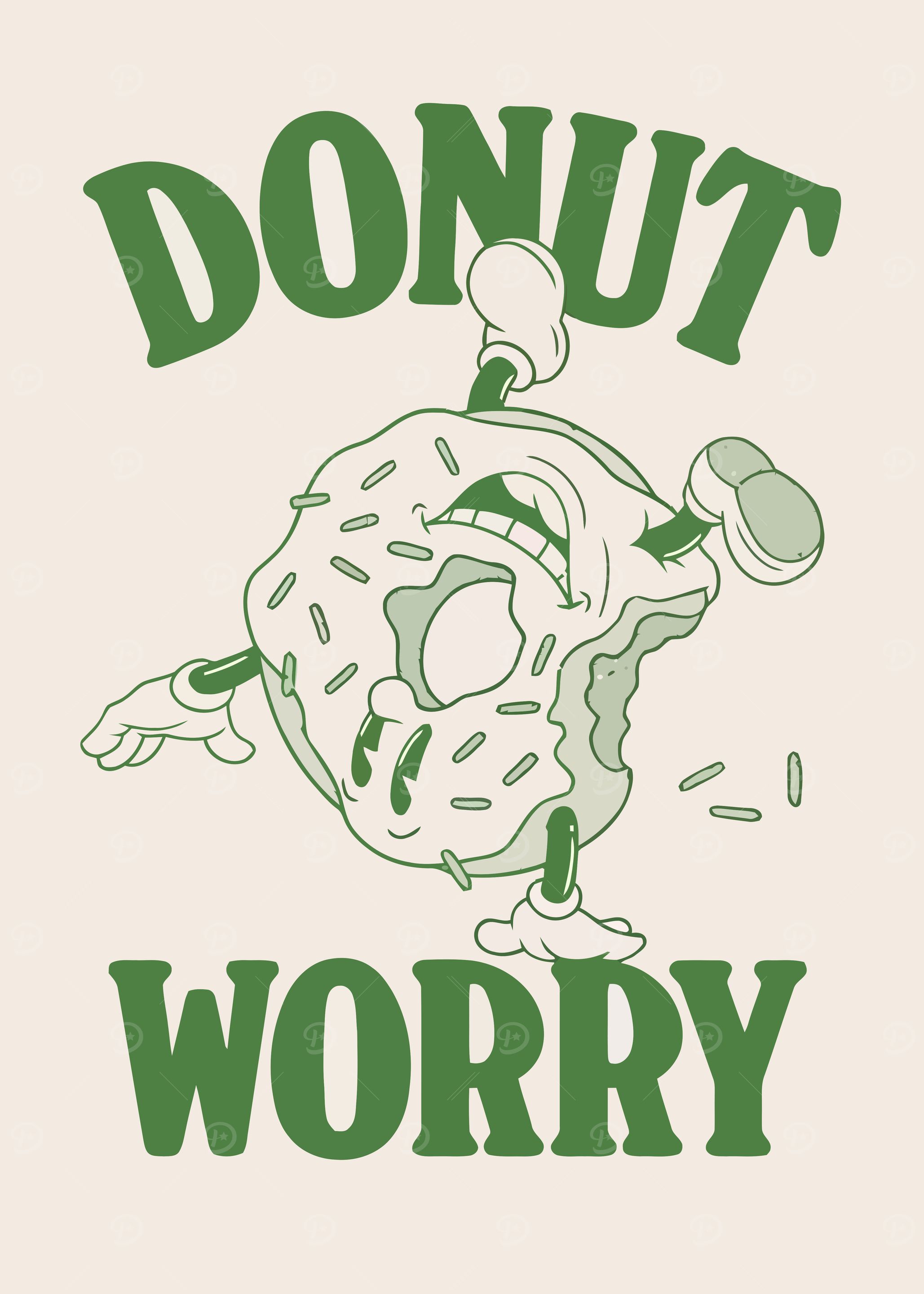 Donut Worry Graphic