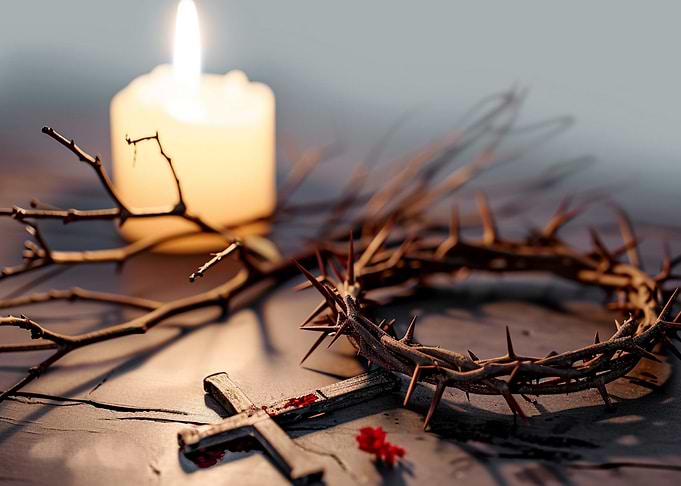 Crown of Thorns and Cross