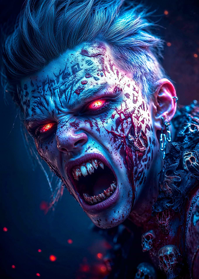Monster with Glowing Eyes