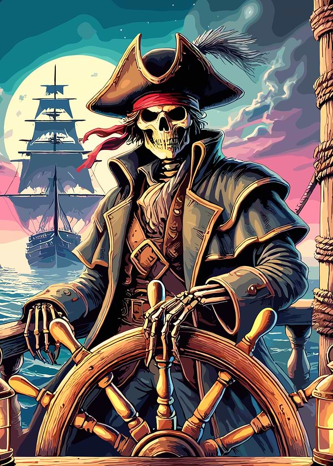 Skeleton Pirate Captain