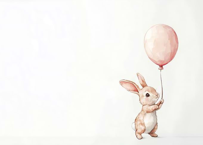 Bunny with Balloon