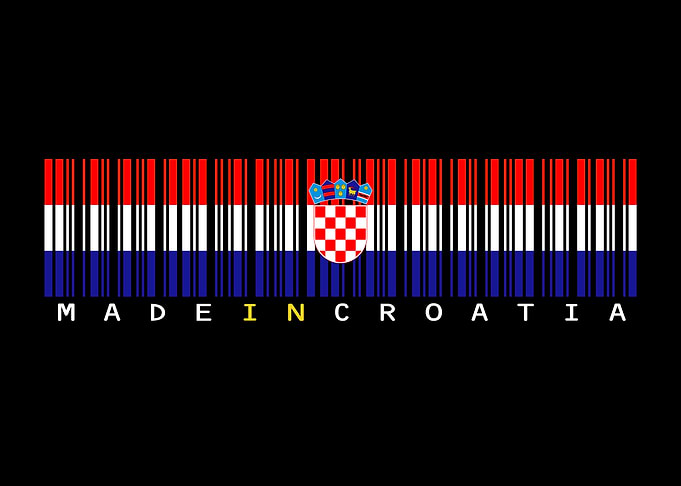 Croatia Barcode Flag