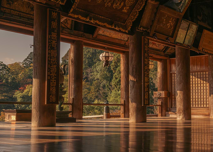 Japanese Temple Interior