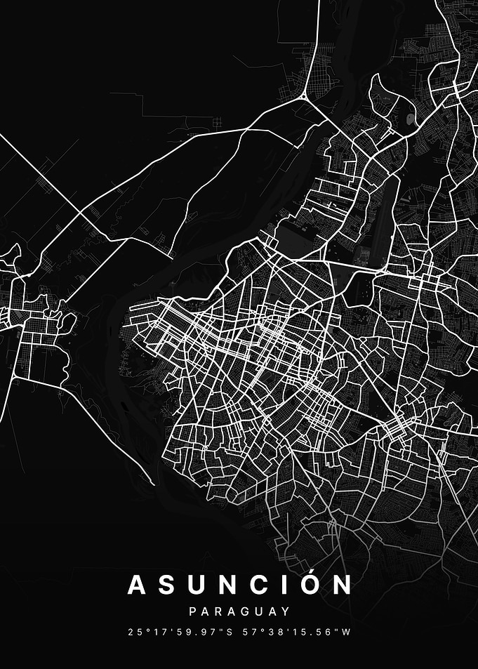 Asuncion Paraguay City Map