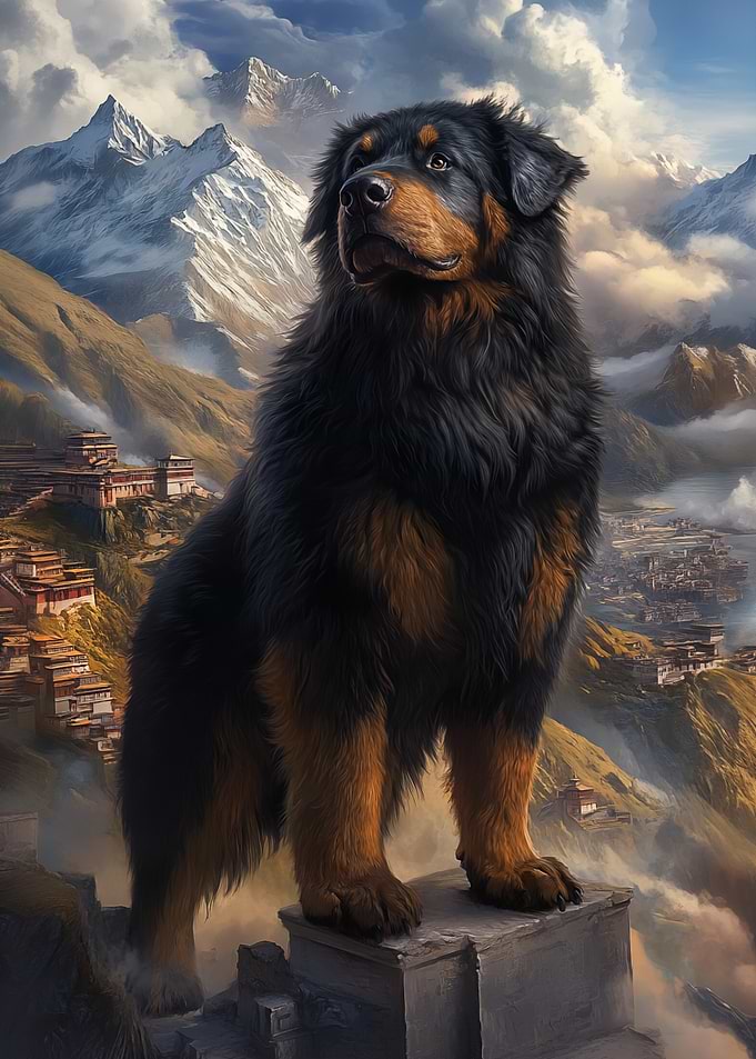 Tibetan Mastiff Mountain View