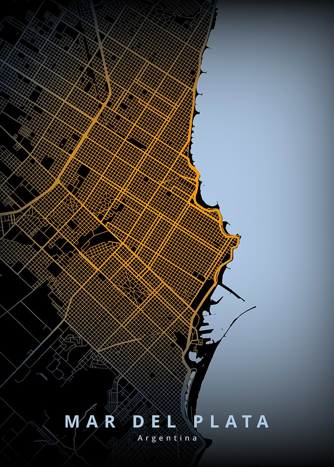Mar del Plata City Map