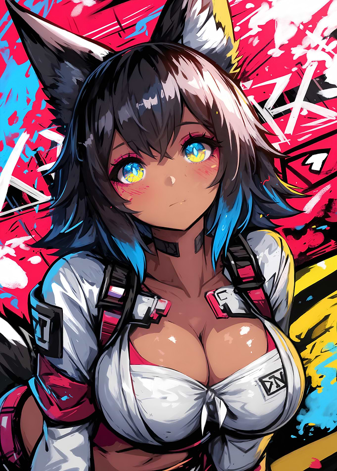 Anime Girl with Fox Ears