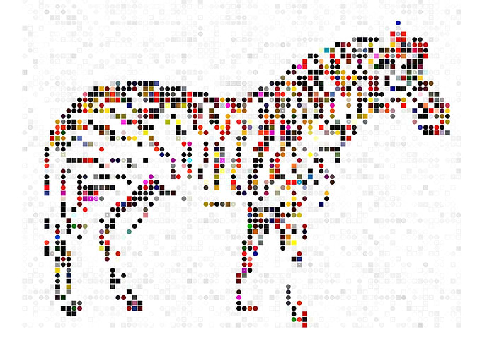 Pixelated Zebra
