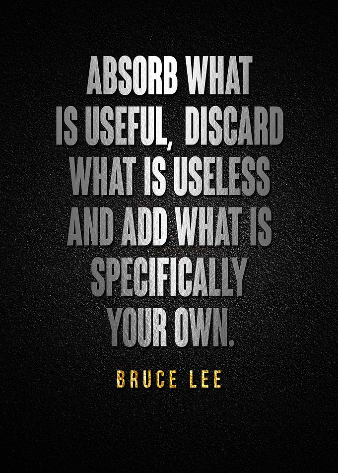 Bruce Lee Quote Poster