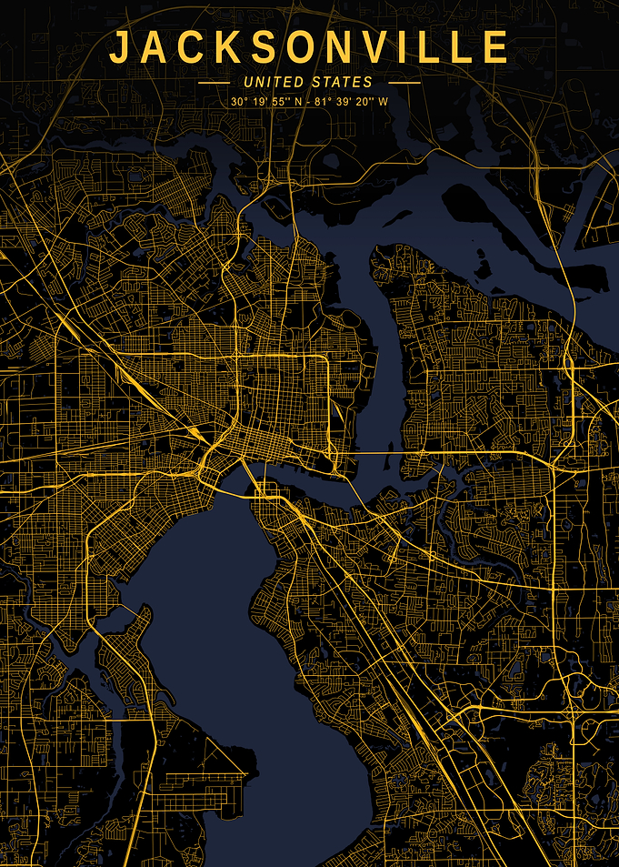 Jacksonville Golden Map