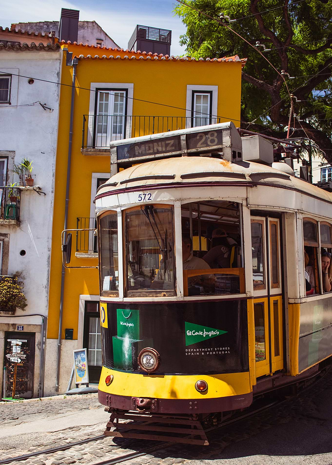 Vintage Tram in Lisbon