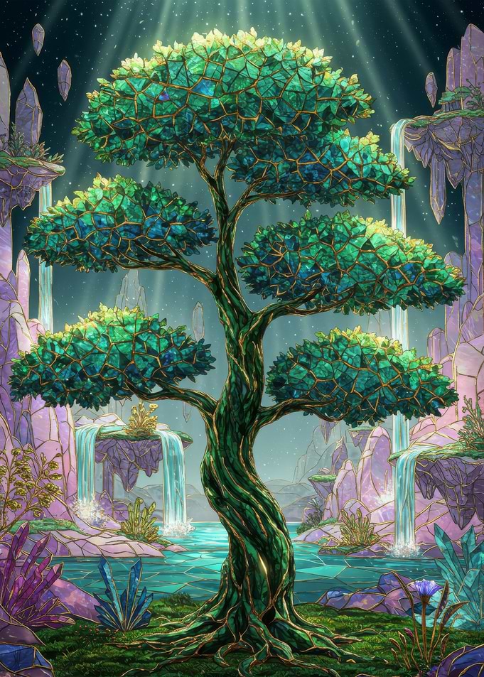 Crystal Tree Waterfall Land