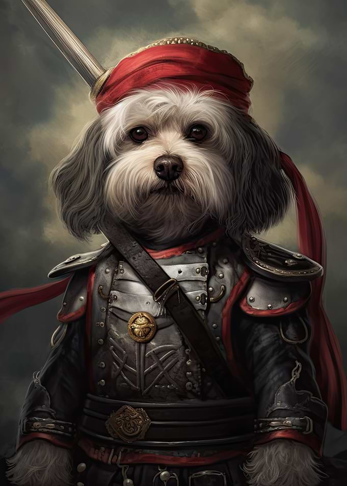 Havanese Dog in Armor
