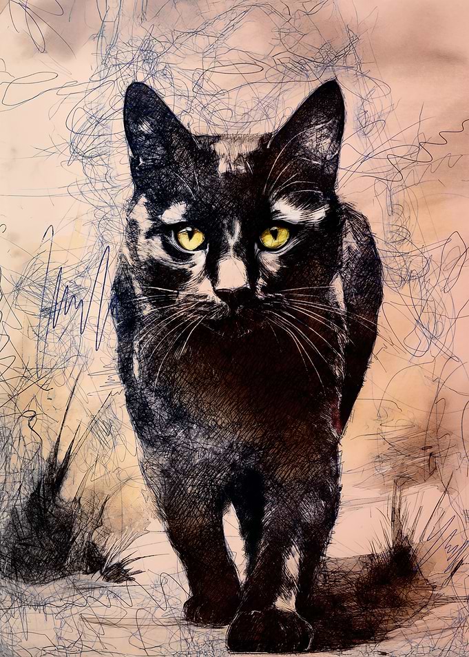 The rough ride of a black cat
