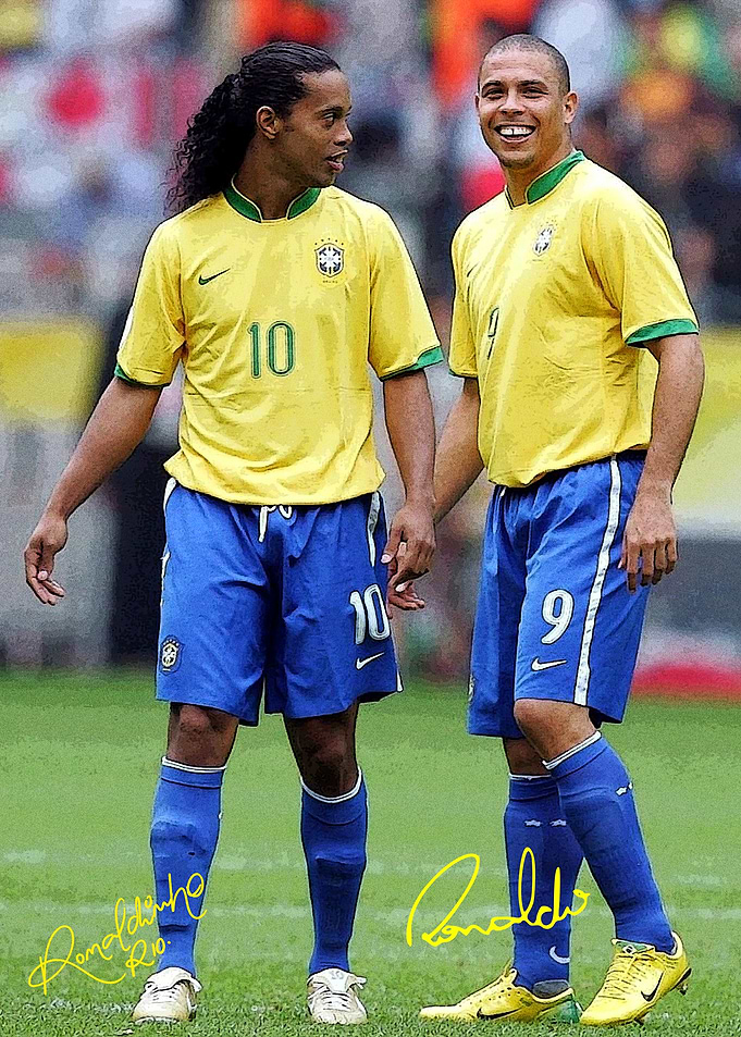 Ronaldinho And Ronaldo Nazario