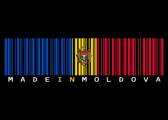 Moldova Barcode Flag