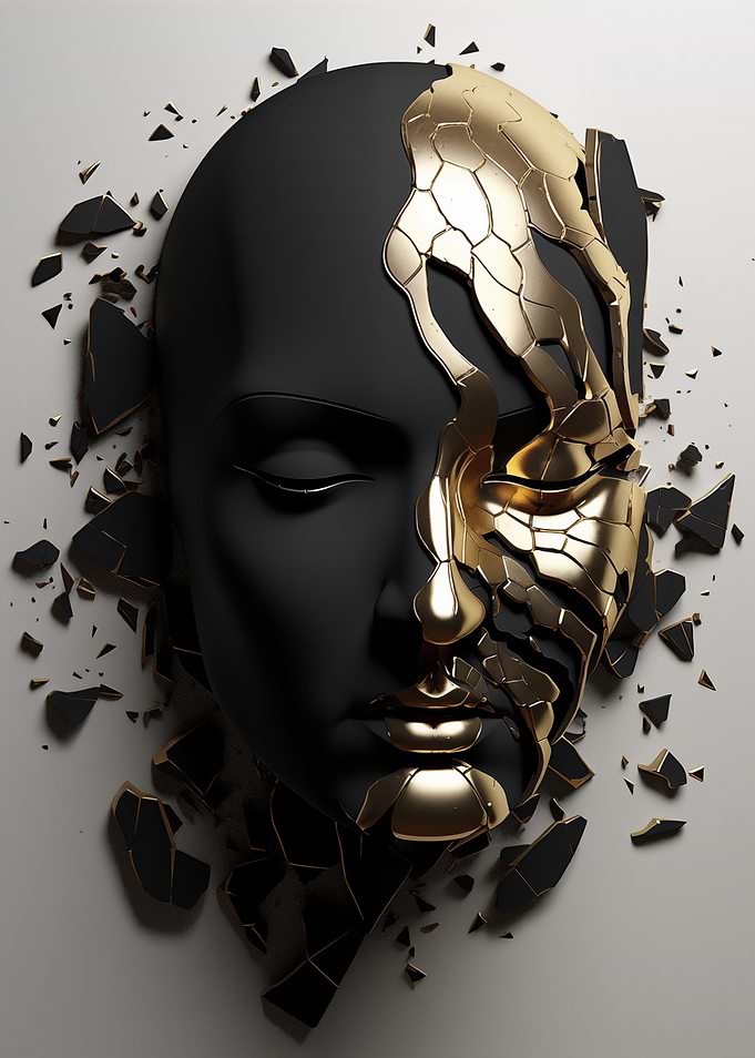Shattered Gold Mask