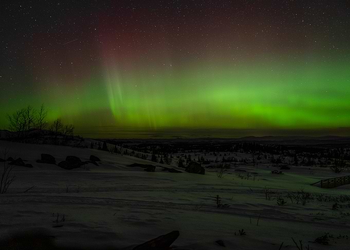 Aurora Borealis Night Sky