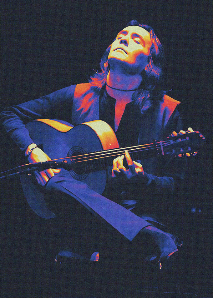 Music gitarist grainy gradient