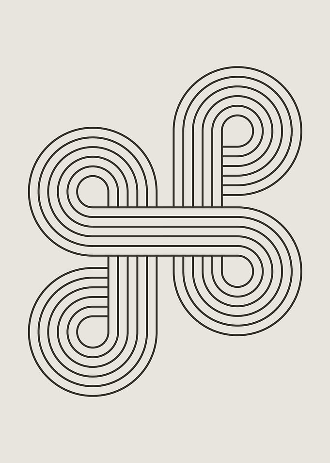 Abstract Geometric Art Print