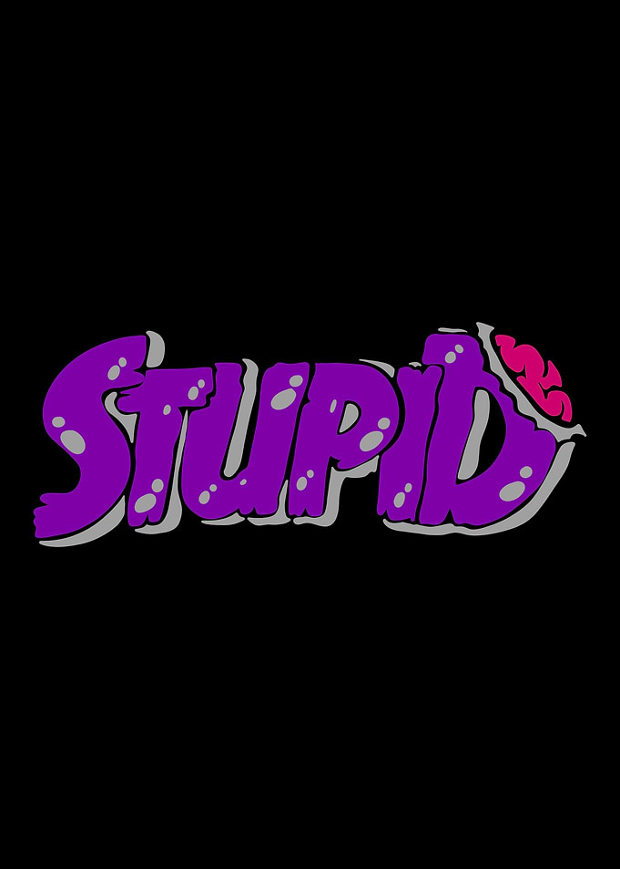 Purple Stupid Text Art