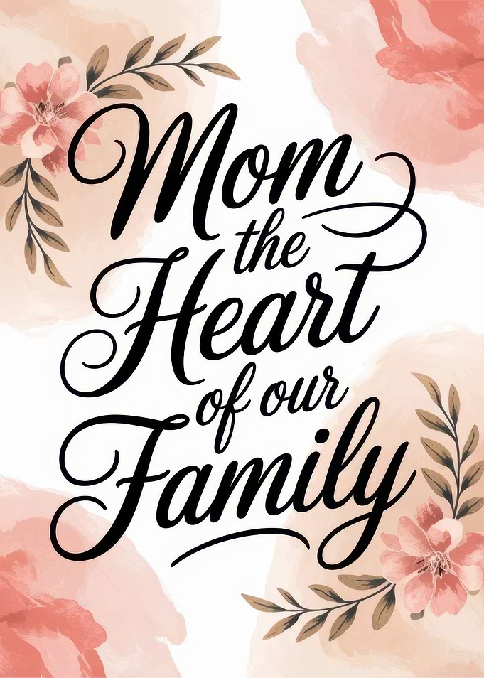 Mom Heart Family Quote